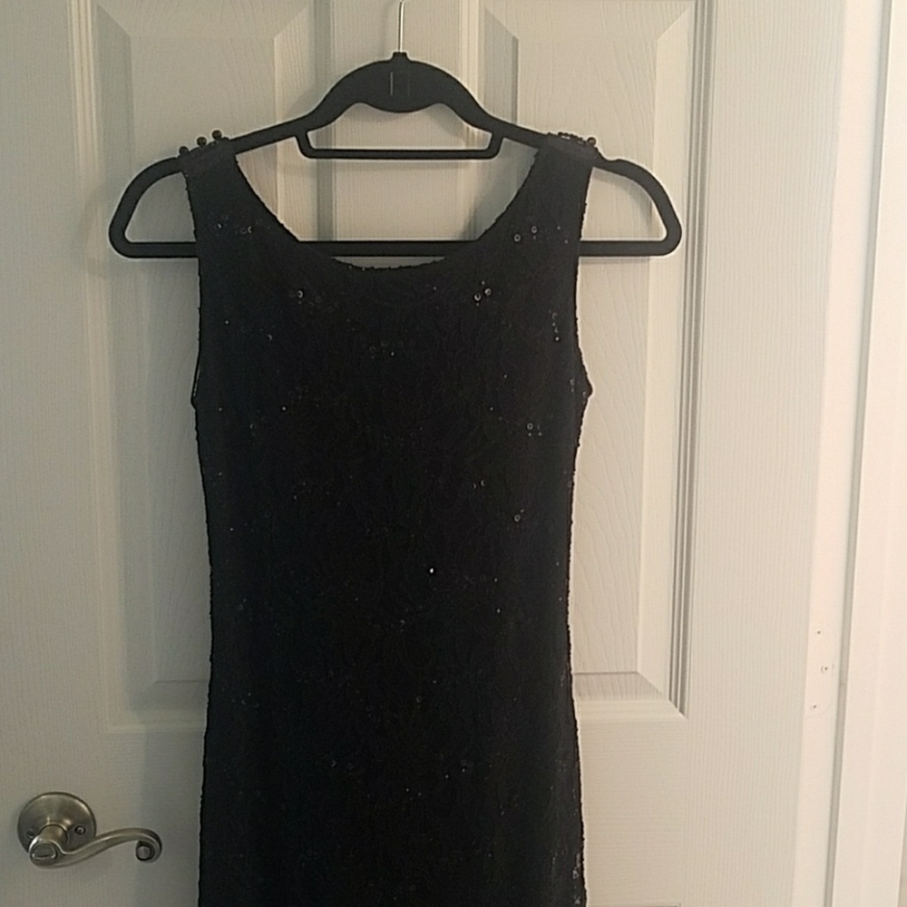 Long Formal Dress with Open, Beaded Back